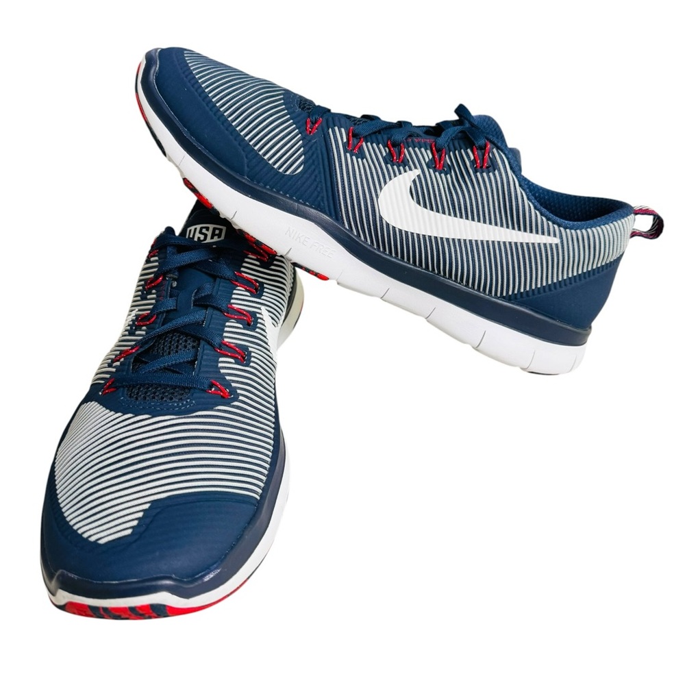Nike Free Train Versatility USA Men’s Size 11.5 Blue White Red Training Shoes